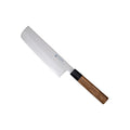 VALKNIFE 7.3" Tungsten Alloy Powder Steel Nakiri Vegetable Knife — Mirror Polished Blade, Octagonal Olive Wood Handle, 64-66 HRC
